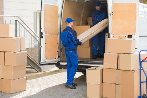 Modern removal truck ready for hire in Nottinghill Storage