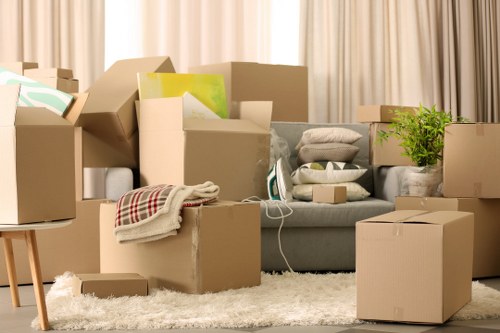 Professional movers handling furniture in Nottinghill